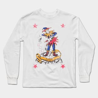 Vintage Distressed The Joker Card Long Sleeve T-Shirt